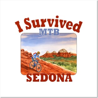 I Survived MTB, Sedona Posters and Art